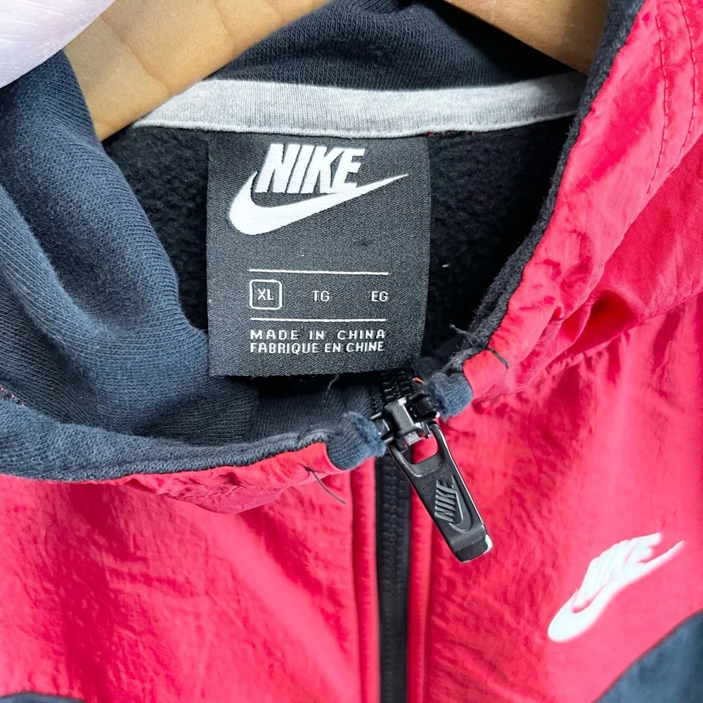 Nike Red and Black Boys Fleece Jacket